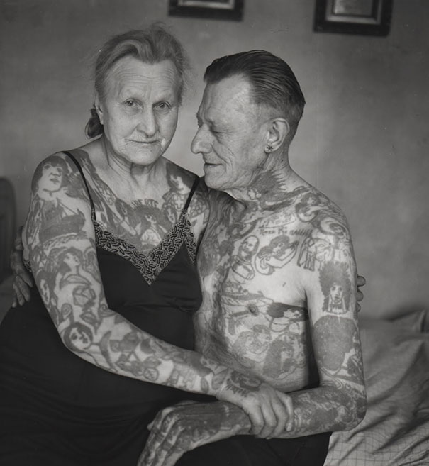 Татуированные пенсионеры за 60...