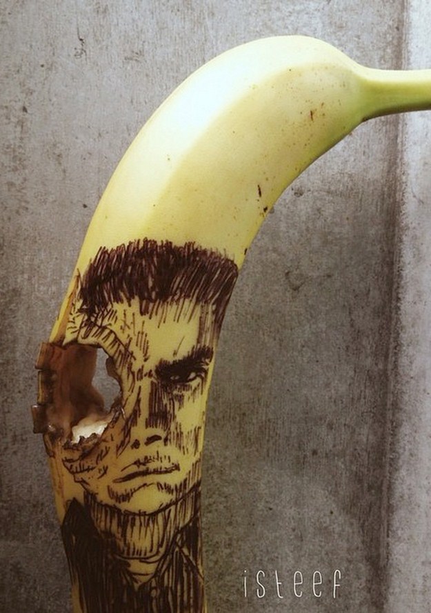 Арт из банана от Stephan Brusche