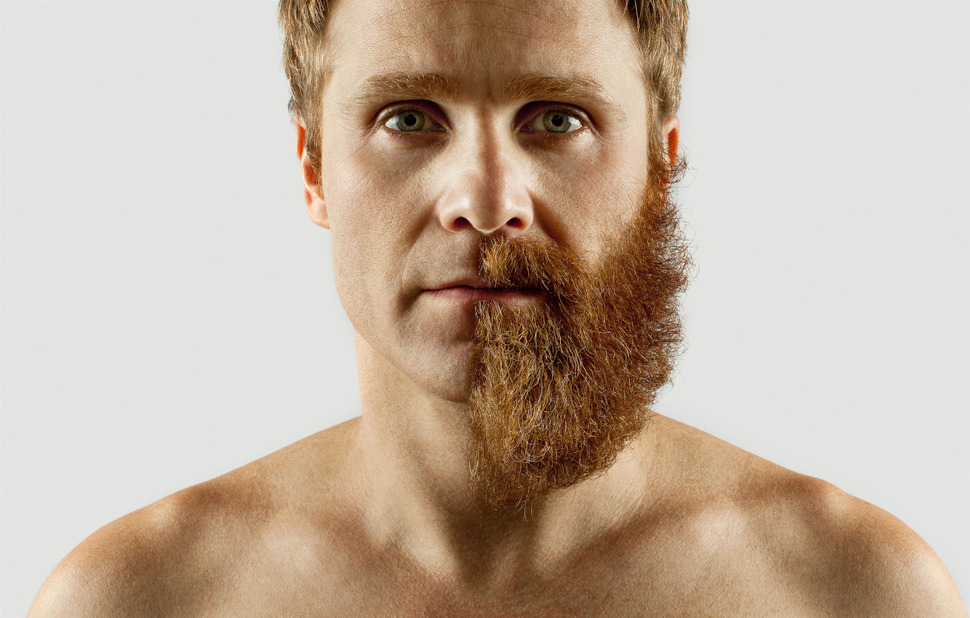 Эдриан Аларкон ростил бороду 4 месяца, и побрил её наполовину.