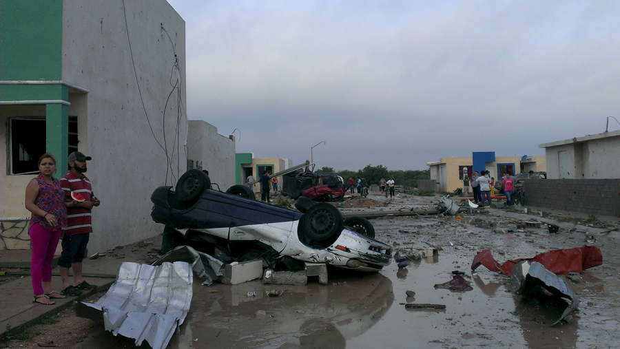 Последствия урагана в Мексико и Техасе