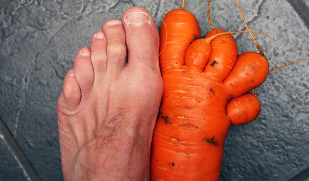 Ступня и морковь