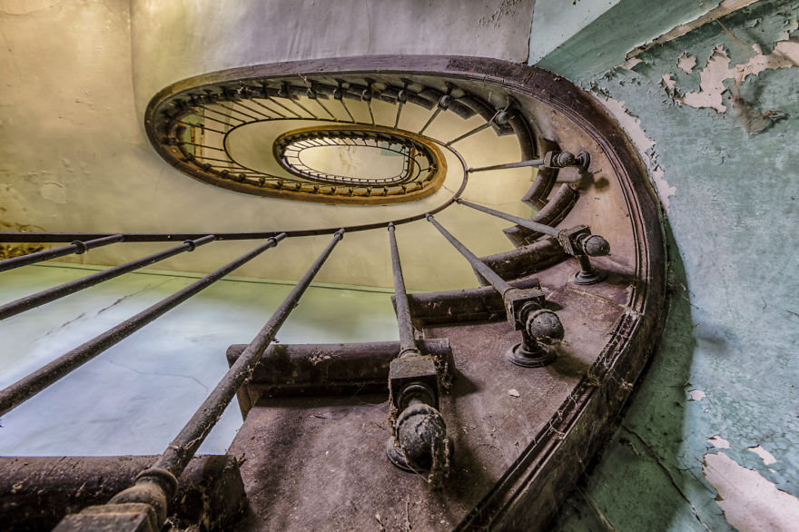 abandoned staircase