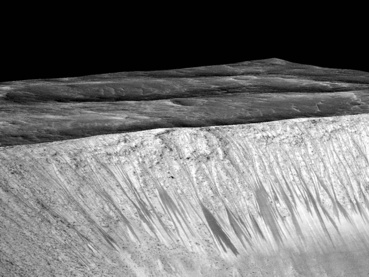 Фотографии воды на Марсе