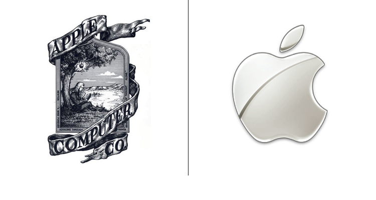 Логотип компании Apple впервые был разработан в 1976 году Рональдом Уэйном. На логотипе изображен Ньютон и яблоко.