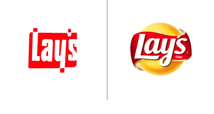 Первоначальный логотип Lays был создан в 1965 году. В 2007 году логотип стал объемным.