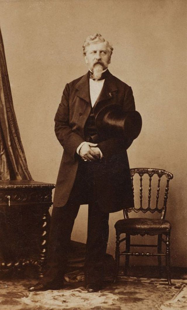 Жорж Шарль Дантес - убийца Александра Сергеевича Пушкина, 1860 год.