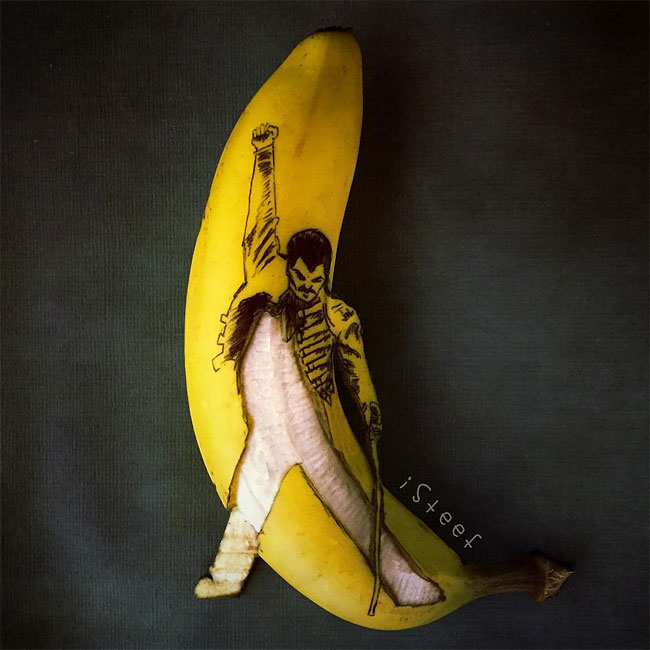 Художник превращает обычные бананы в произведения искусства