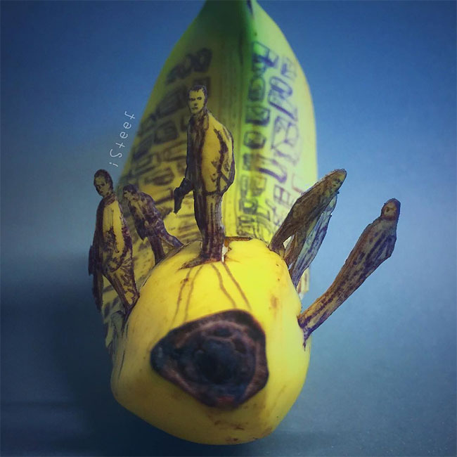 Художник превращает обычные бананы в произведения искусства