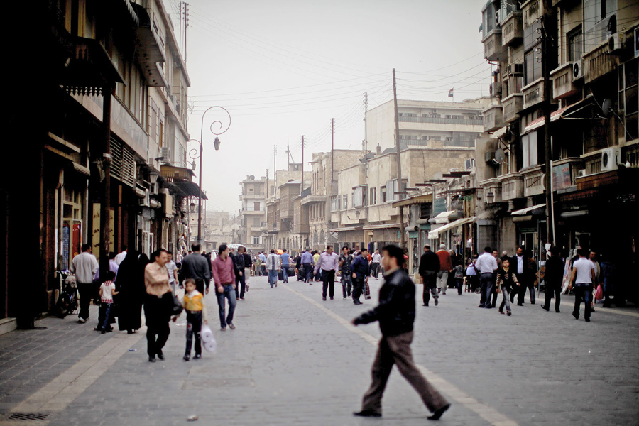 Улица в Алеппо, одном из старейших городов мира, 2-го апреля 2011 года.