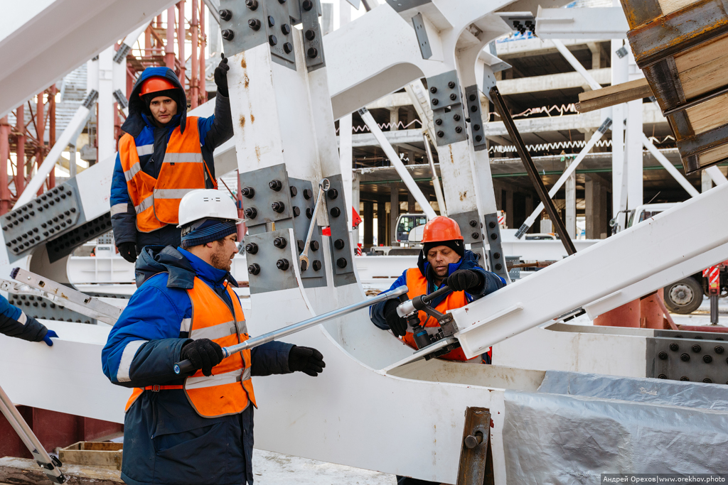 Строительство футбольного стадиона в Нижнем Новгороде к Чемпионату Мира - 2018
