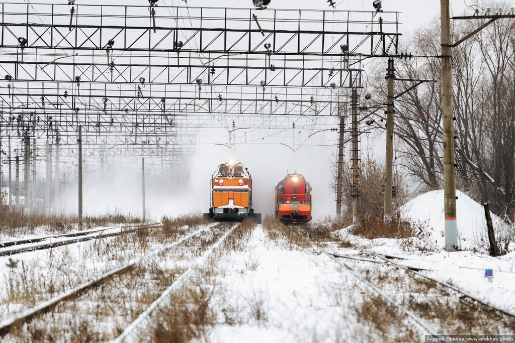 Как борются со снегом на железных дорогах