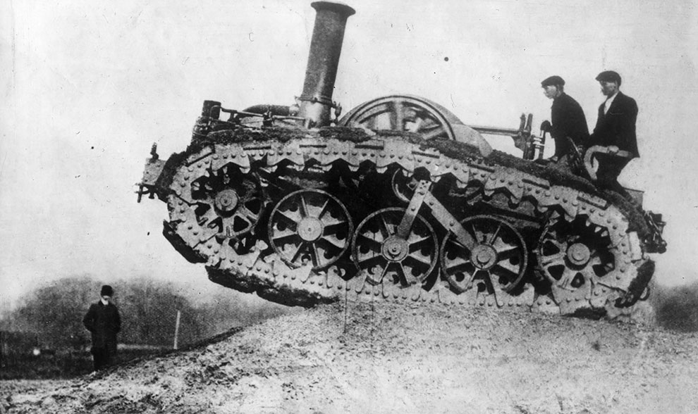 Прототип танка построенный фирмой Ruston & Hornsby в 1902 году.