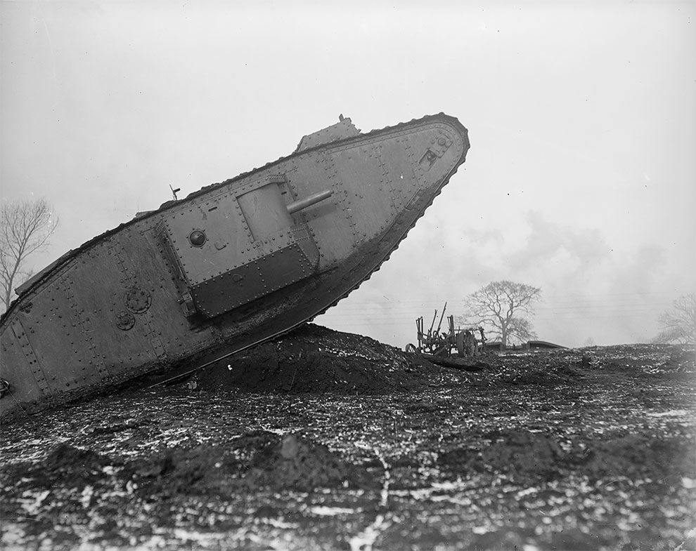 Британские танковые испытания в Линкольншире, 1918 г.