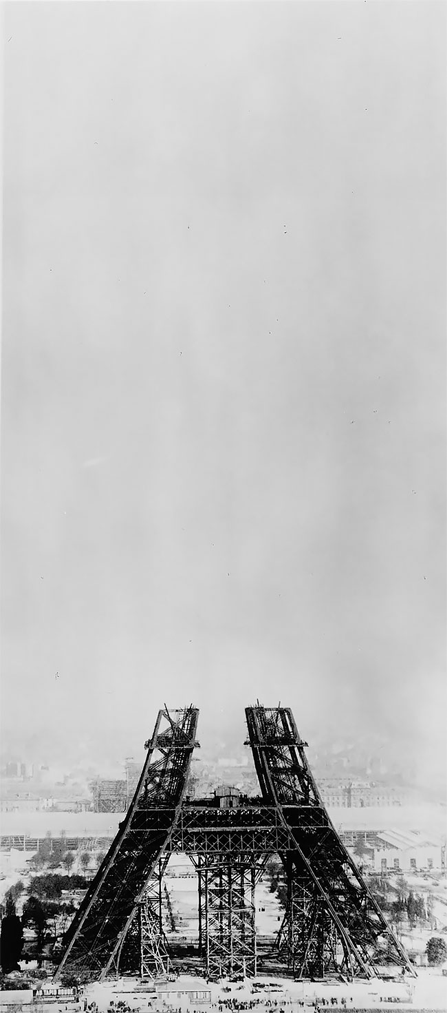 Исторические фотографии строительства Эйфелевой башни