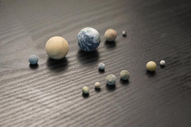 Миниатюрные планеты солнечной системы с помощью 3D-принтера
