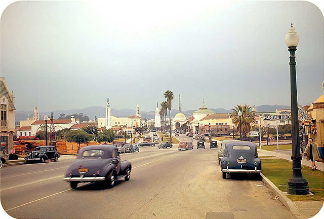Фотографии Лос-Анджелеса до и после Второй мировой войны