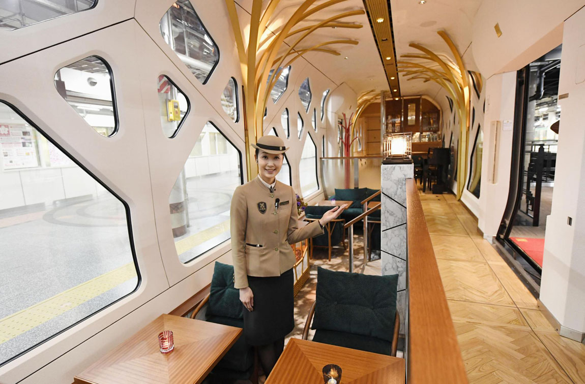 Новый супер-роскошный японский поезд Train Suite Shiki-shima