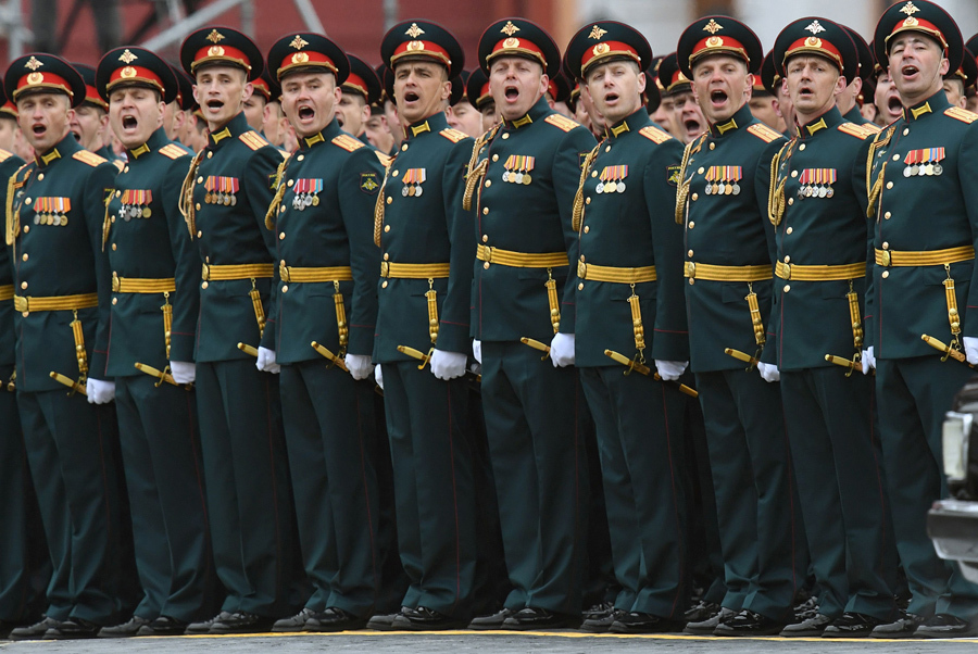 Военный парад в честь Дня Победы на Красной площади 9 мая 2017 года.