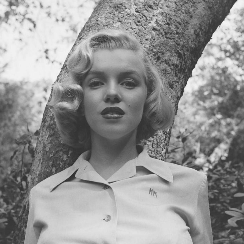 Фотосессия Мэрилин Монро в лесу, 1950 г.