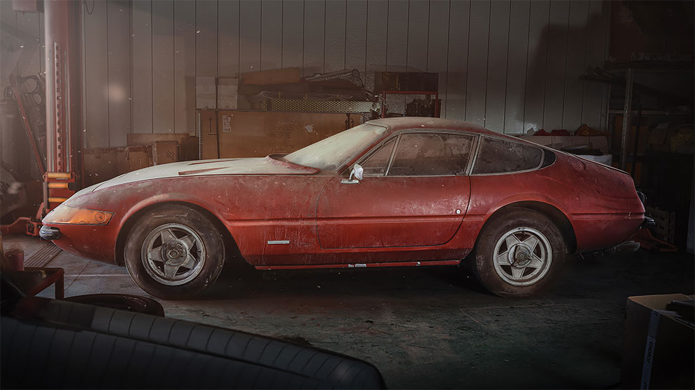 В Японии нашли редкий Ferrari простоявший 40 лет в гараже