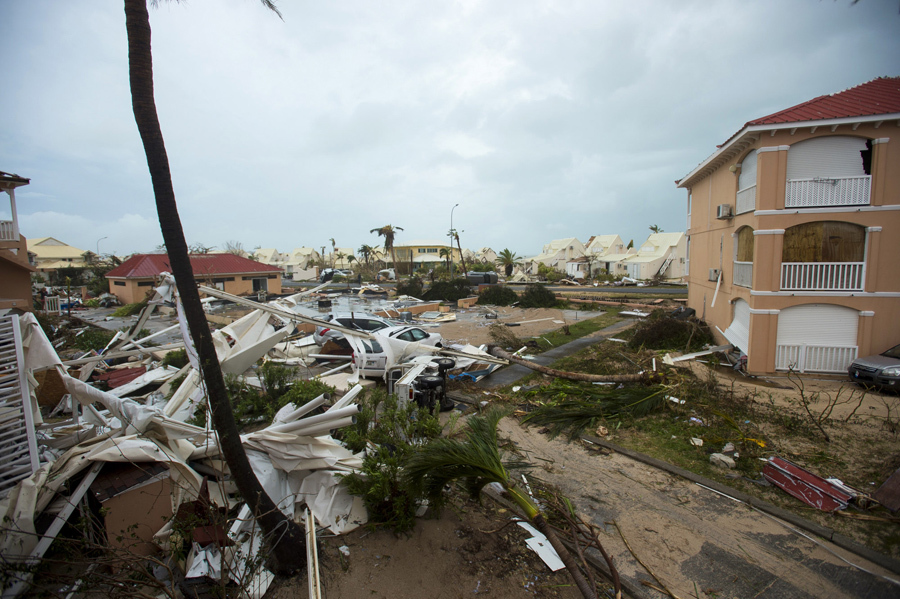 Последствия урагана Ирма в Сен-Мартен