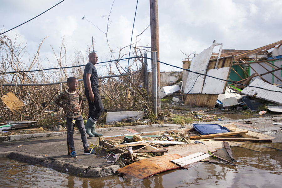 Последствия урагана Ирма в Сен-Мартен