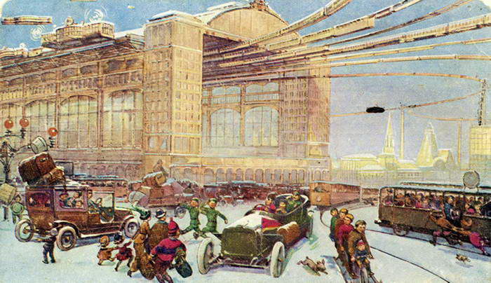 Москва будущего глазами художников 1914 года