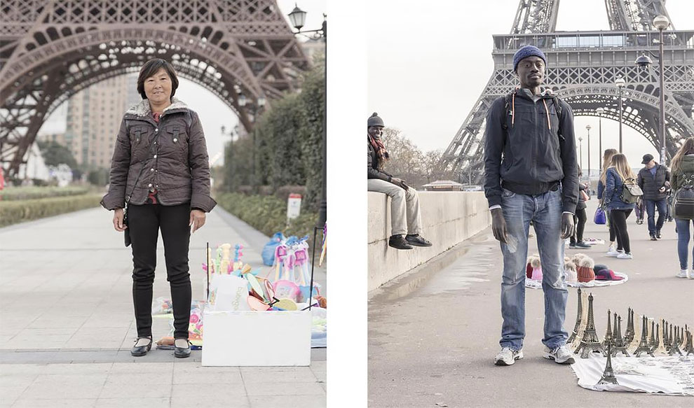Серия снимков "китайской подделки Парижа"