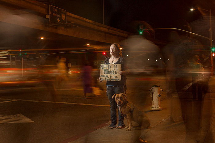 Фотографии бездомных жителей США на снимках Аарона Дрейпера