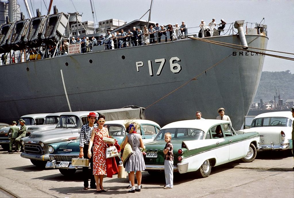 Транспортный корабль ВМС США USNS Breckinridge, 1959 год