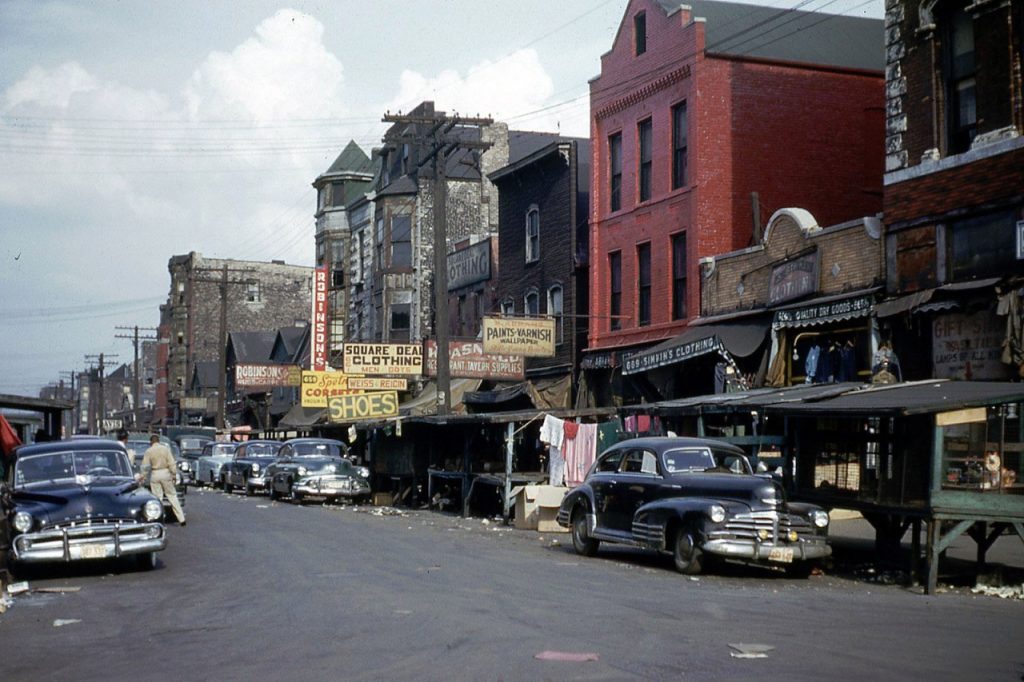 Максвелл-стрит, Чикаго. 1953 год