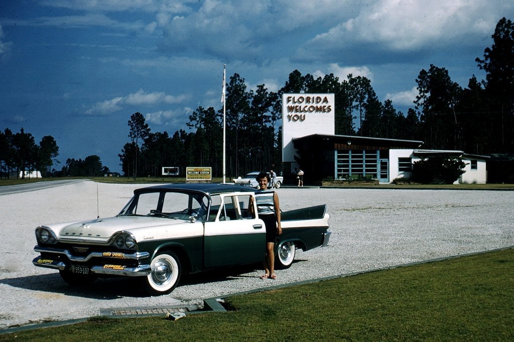 На въезде в штат Флорида, 1958 год