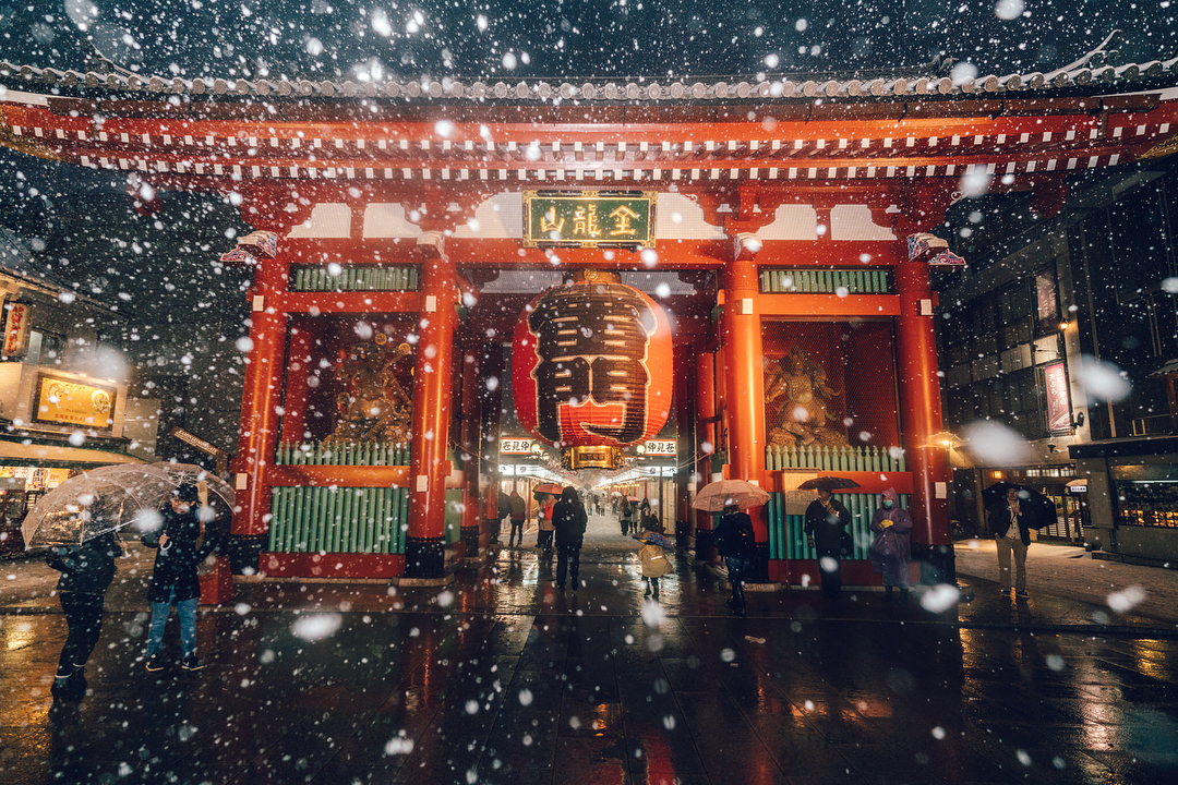 Токио в снегу