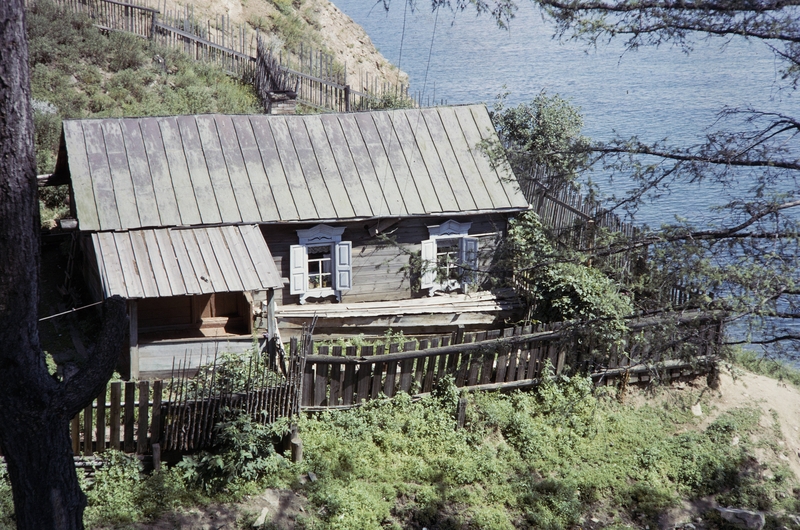 Американский турист на озере Байкал в 1964 году