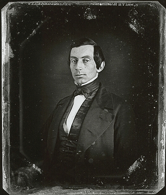 Ранняя фотография молодого Авраама Линкольна в 1840 году