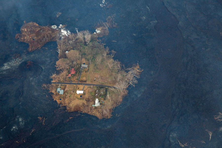Снимки катастрофы на Гавайях после извержения вулкана Килауэа