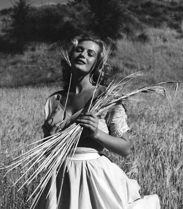 30 черно-белых фотографий Аниты Экберг от фотографа Андре-де-Диена в 1954 году