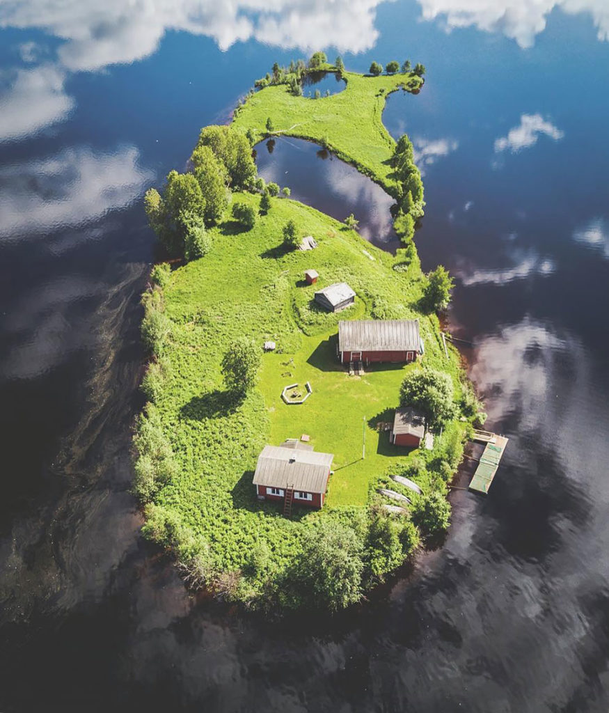 Потрясающие снимки острова в Финляндии в течение четырех сезонов