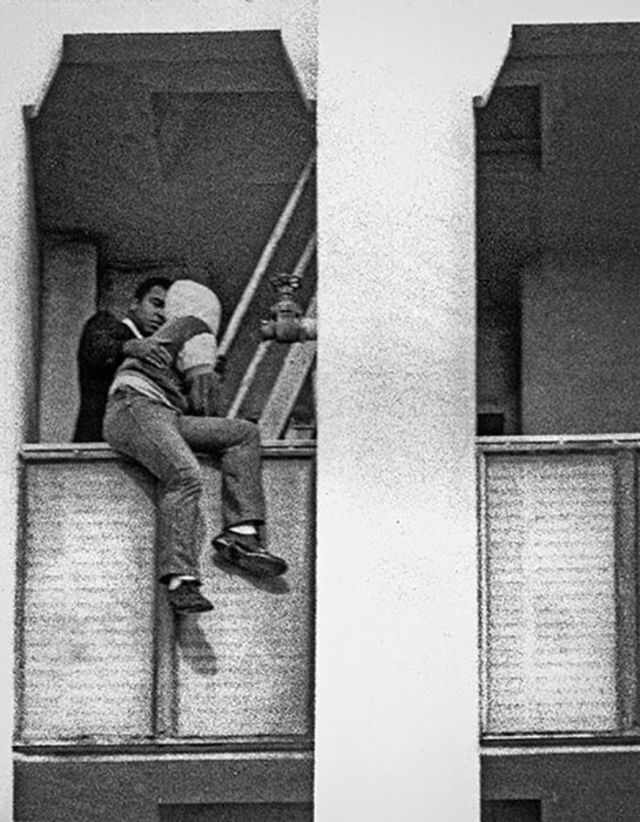 Когда Мухаммед Али остановил мужчину от прыжка с балкона в Лос-Анджелесе, 1981