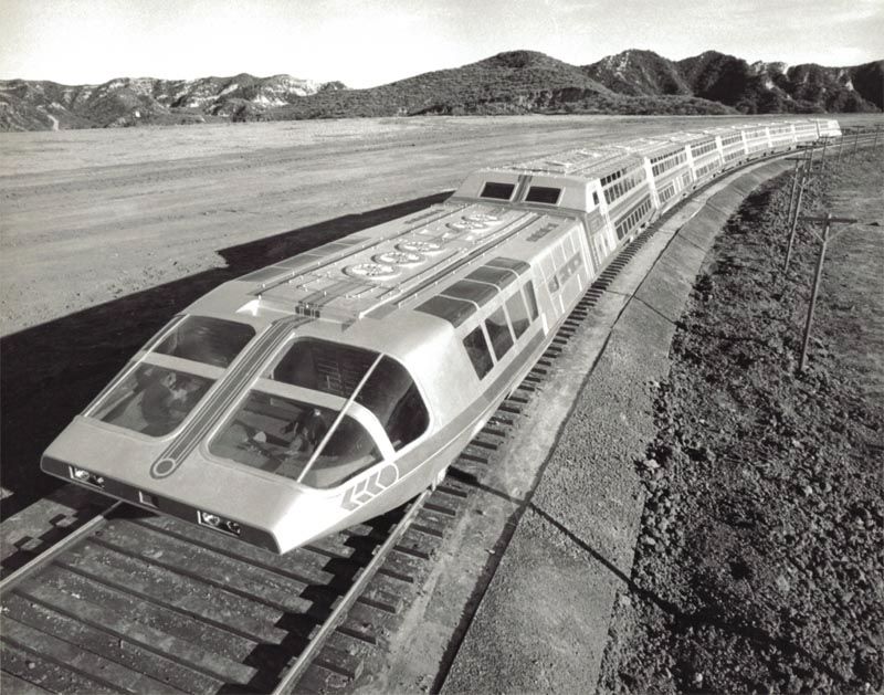 Ядерный сверхскоростной пассажирский экспресс 'Supertrain" 1970-х годов