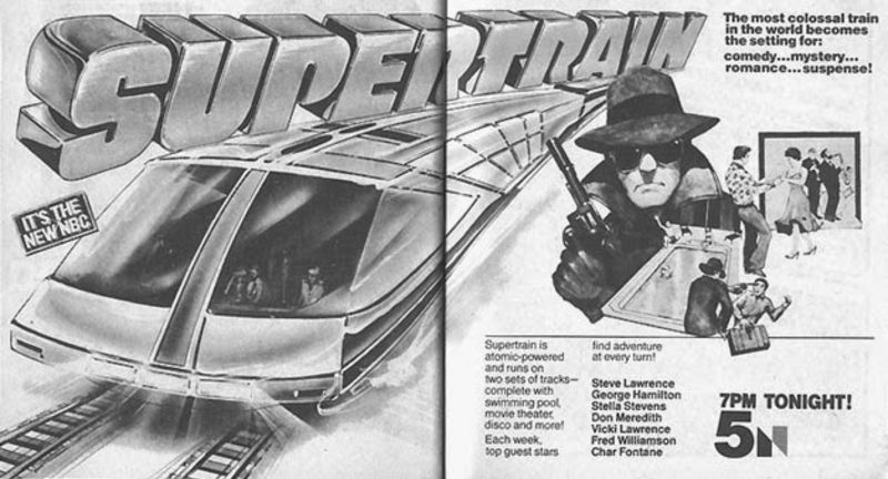 Ядерный сверхскоростной пассажирский экспресс 'Supertrain" 1970-х годов