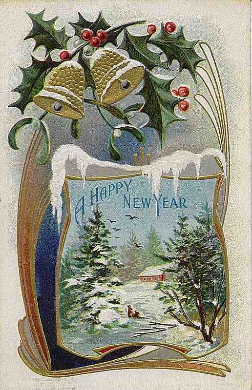 Зарубежные открытки С Новым Годом!
