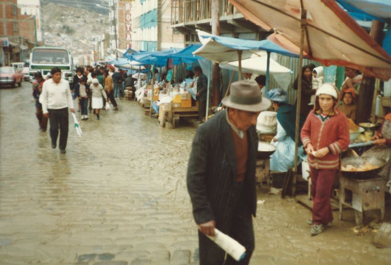Ла-Пас в начале 1980-х через объектив британского путешественника