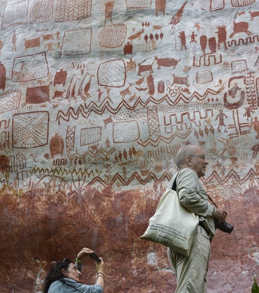 Древняя наскальная живопись в Колумбии