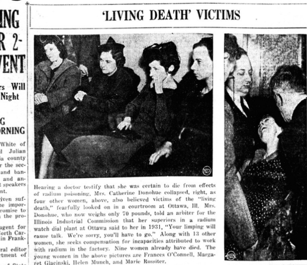 Радиевые девушки: живые мертвецы в 1920-е годы