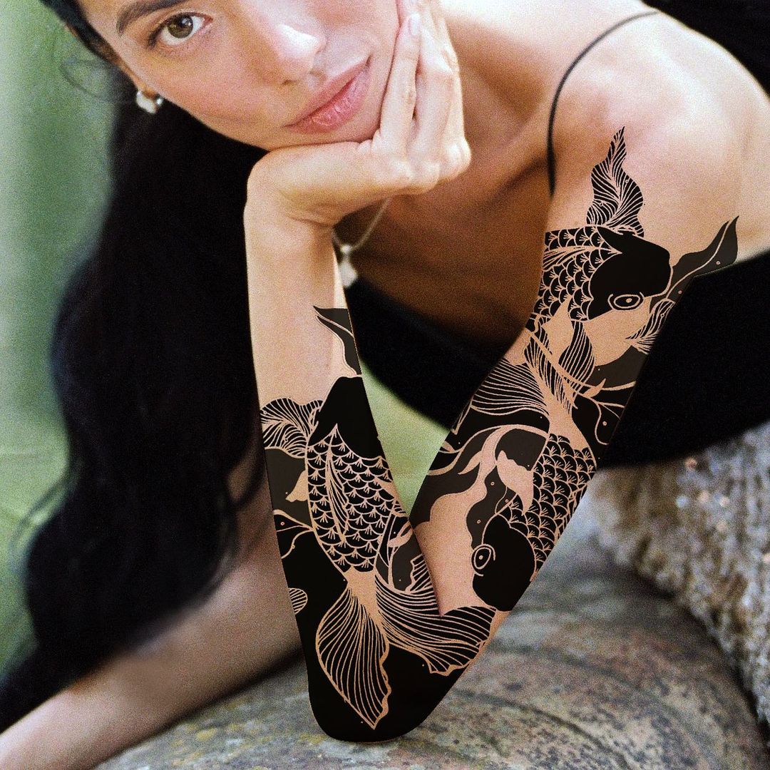 Цветочные эстетические концепции татуировки Джесси Коэн