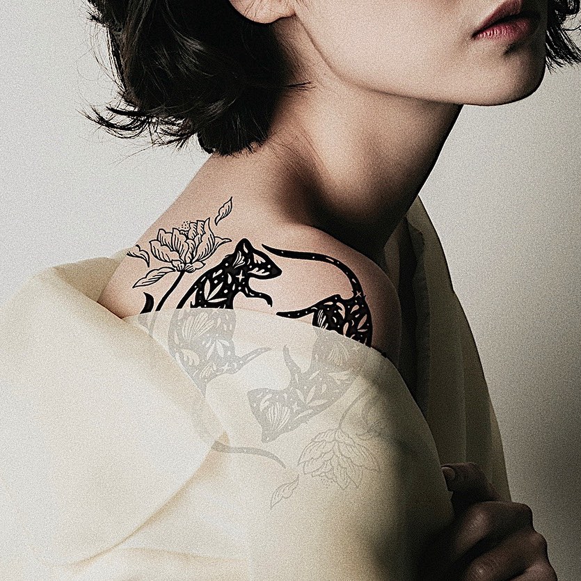 Цветочные эстетические концепции татуировки Джесси Коэн