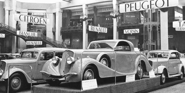 Peugeot 601 Eclipse, первый автомобиль с автоматической складывающейся крышей 1934г.