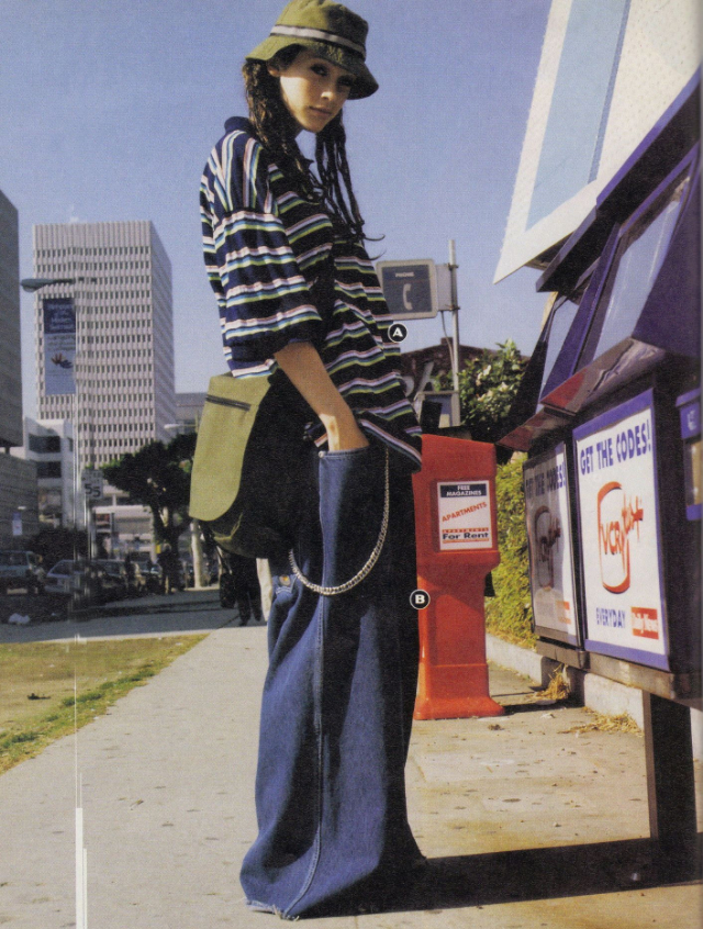 Широкие джинсы 1990-х годов
