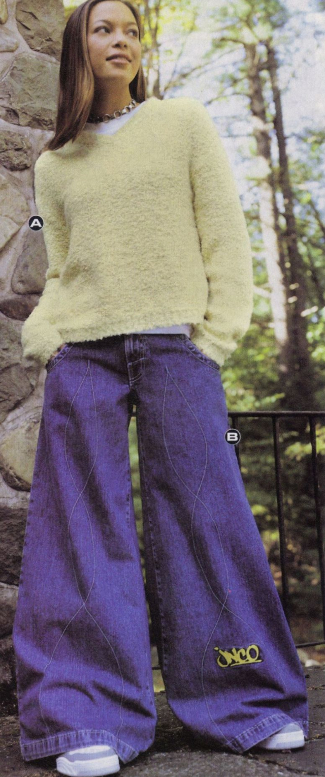 Широкие джинсы 1990-х годов